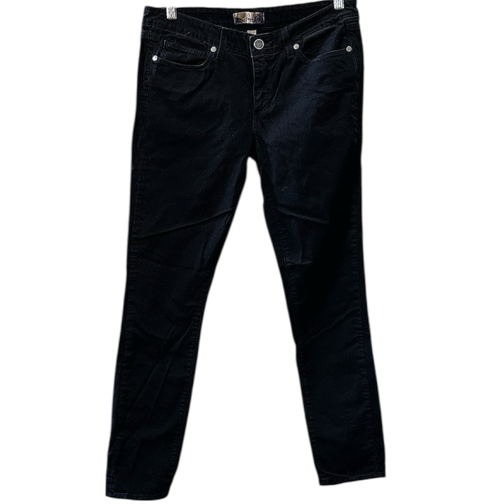 PAIGE Women's Peg Skinny Black Jeans